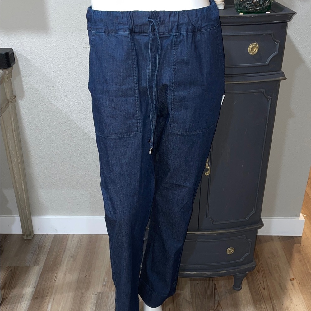 MaxMara Dark Blue Straight Leg Jeans - Picture 1 of 10